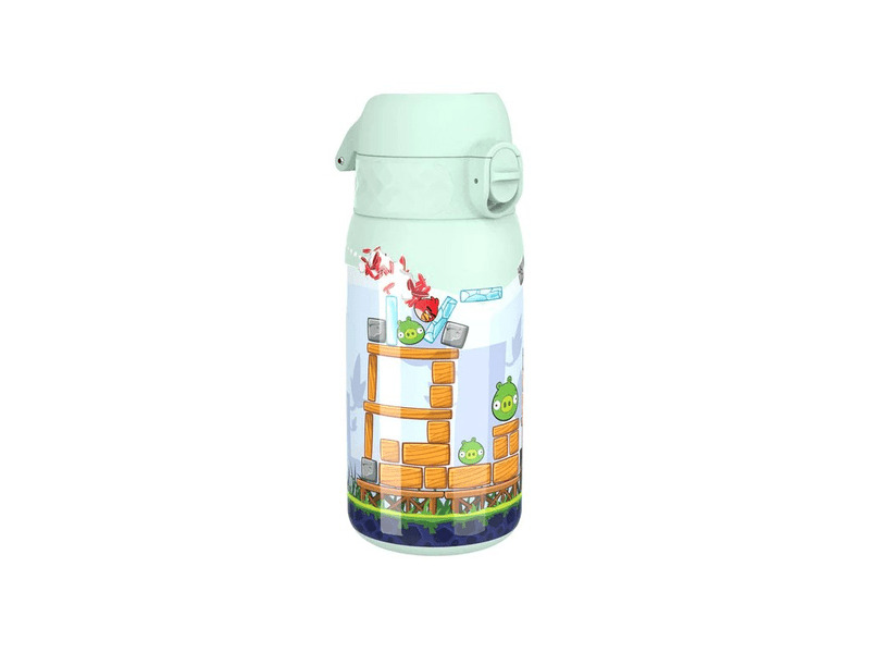 Levně Nerezová láhev na pití ion8 Leak Proof Angry Birds Game level 350 ml