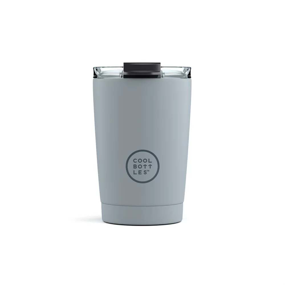 Nerezový termohrnek COOL BOTTLES Pastel Grey třívrstvý 330ml
