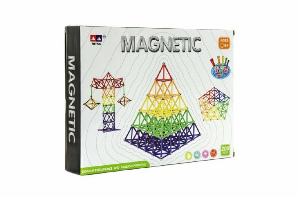 Levně Magnetická stavebnice 200ks Magnetic