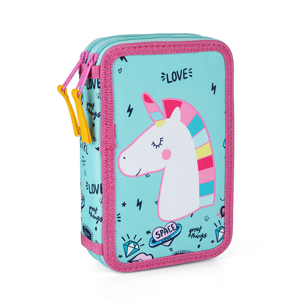 Dvoupatrový školní penál Oxybag Unicorn iconic