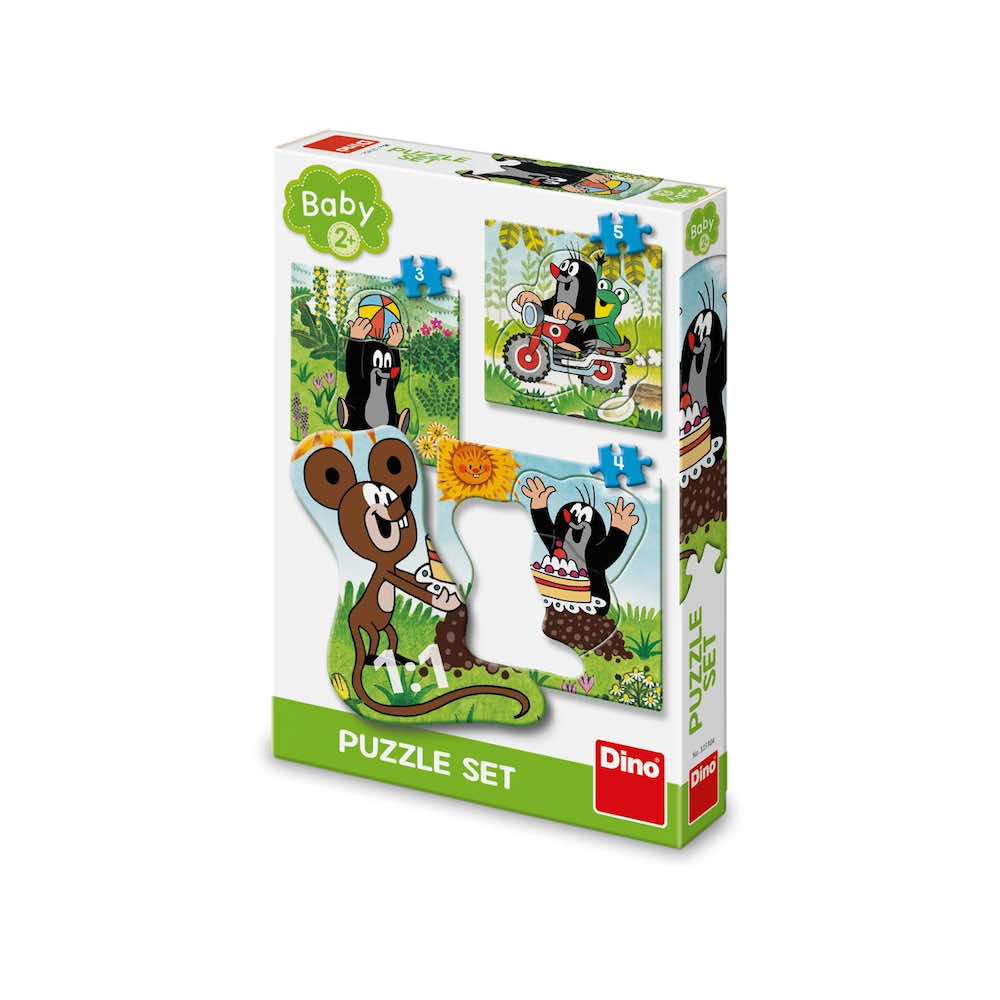 Levně Puzzle Krtek na louce 3–5 dílků baby