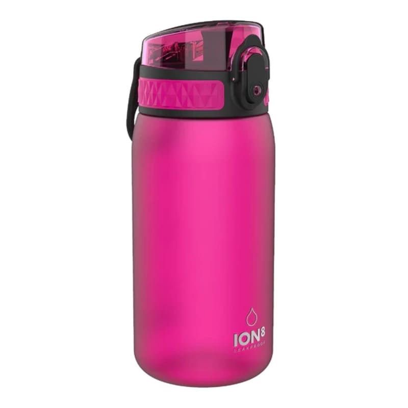 Levně Láhev na pití ion8 One Touch Pink 350 ml
