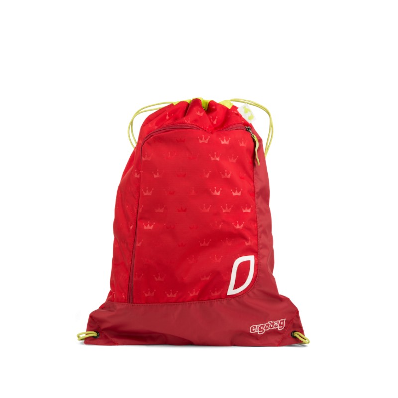 Levně Sportovní pytel Ergobag - Červený s korunkami