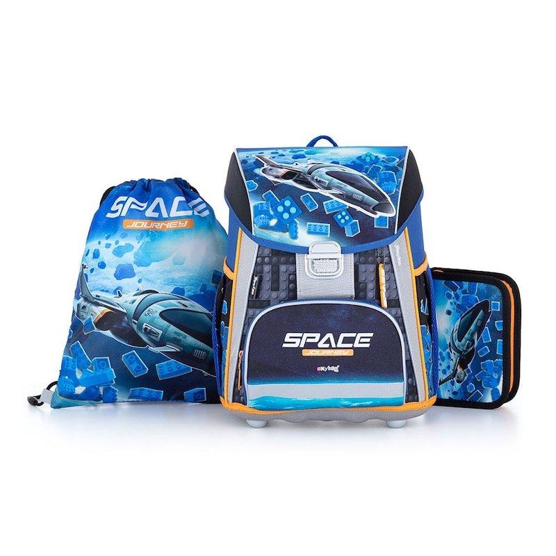 Školní aktovka v setu pro prvňáčky Oxybag PREMIUM Space - 3 díly