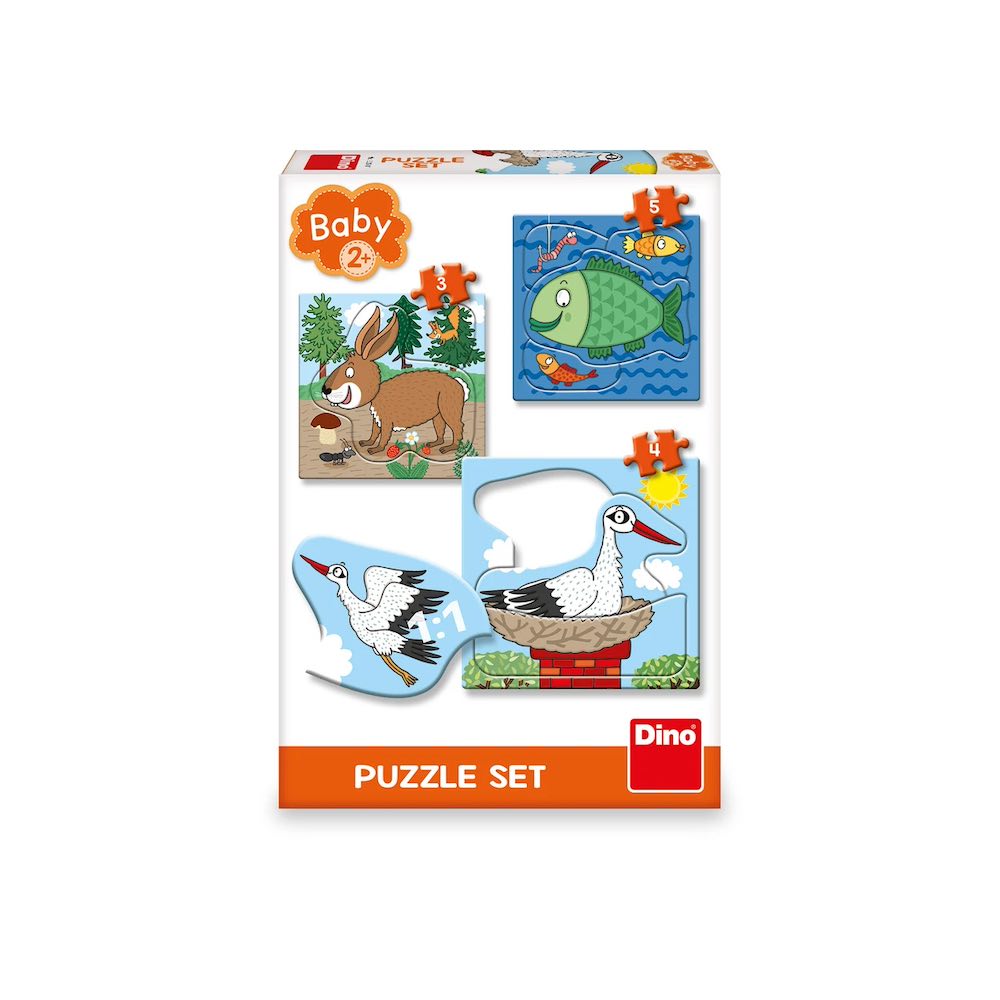 Levně Puzzle Zvířátka: Kde žijí 3–5 dílků baby