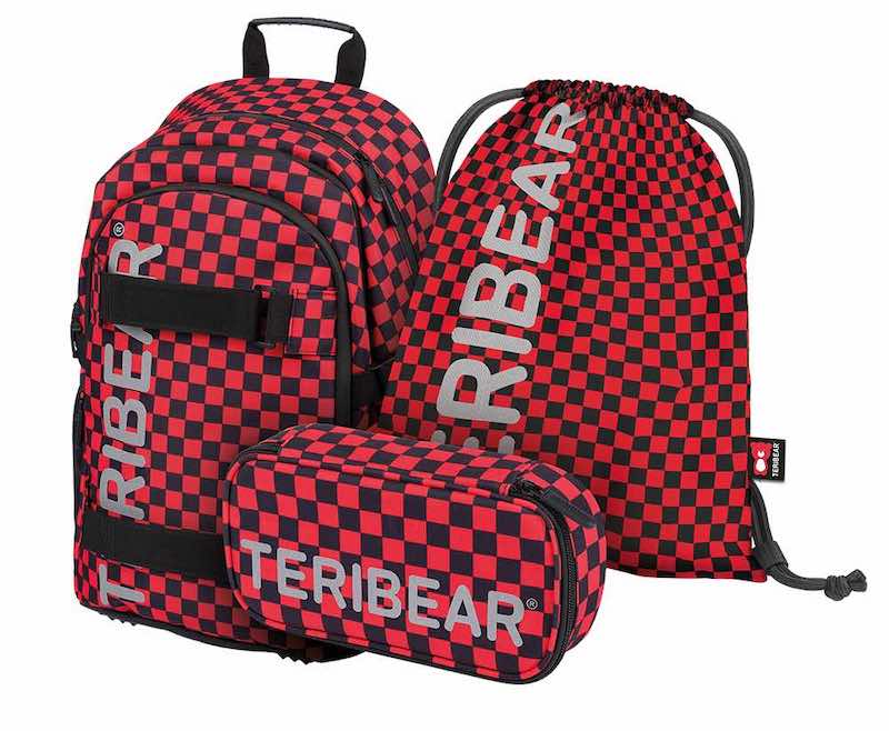 Levně Školní batoh v setu Baagl skate TERIBEAR - 3 díly