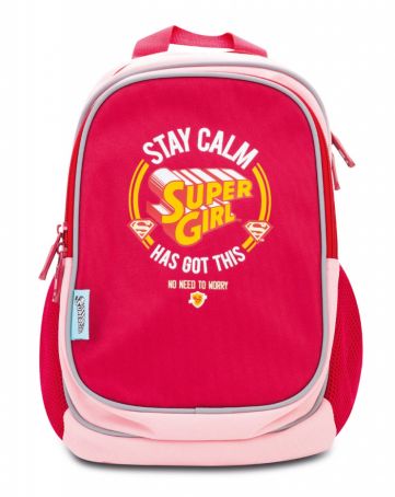 Levně Dětský předškolní batoh Baagl Supergirl – STAY CALM