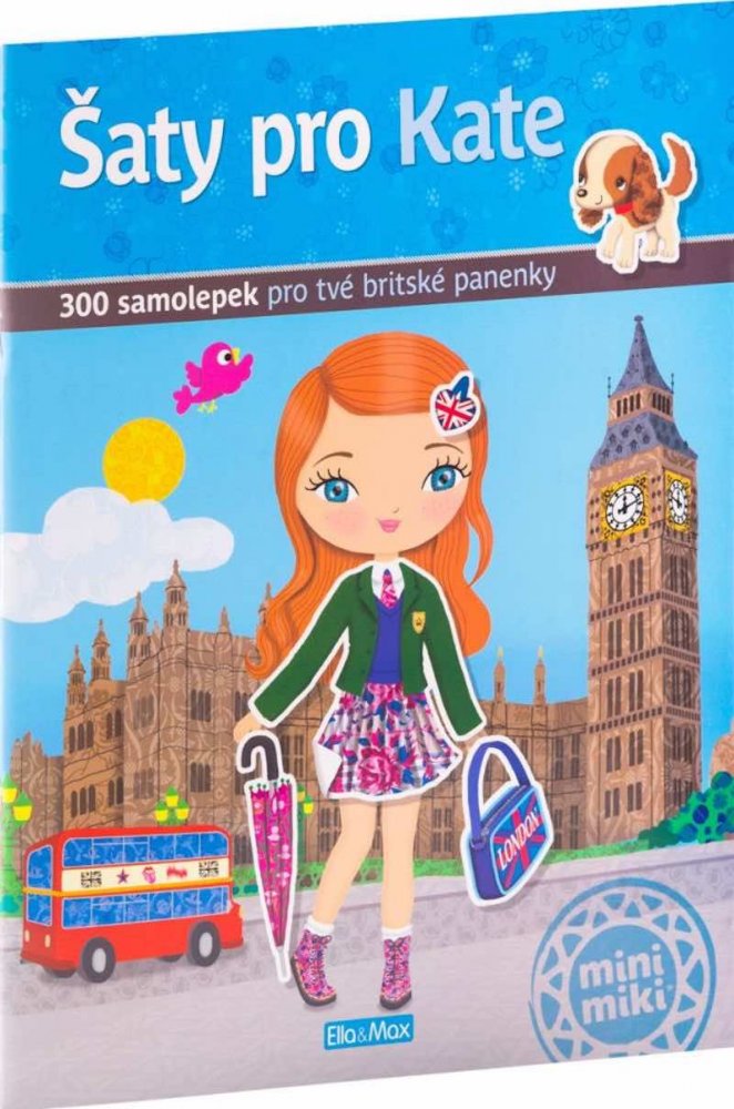 Levně Šaty pro KATE - kniha samolepek