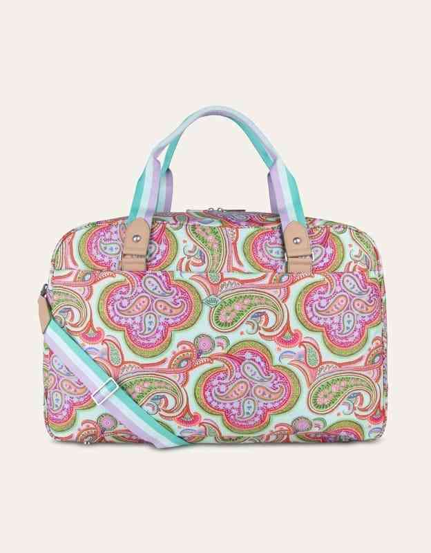 Levně Cestovní taška Oilily Weekender Aqua, kolekce Summer paisley