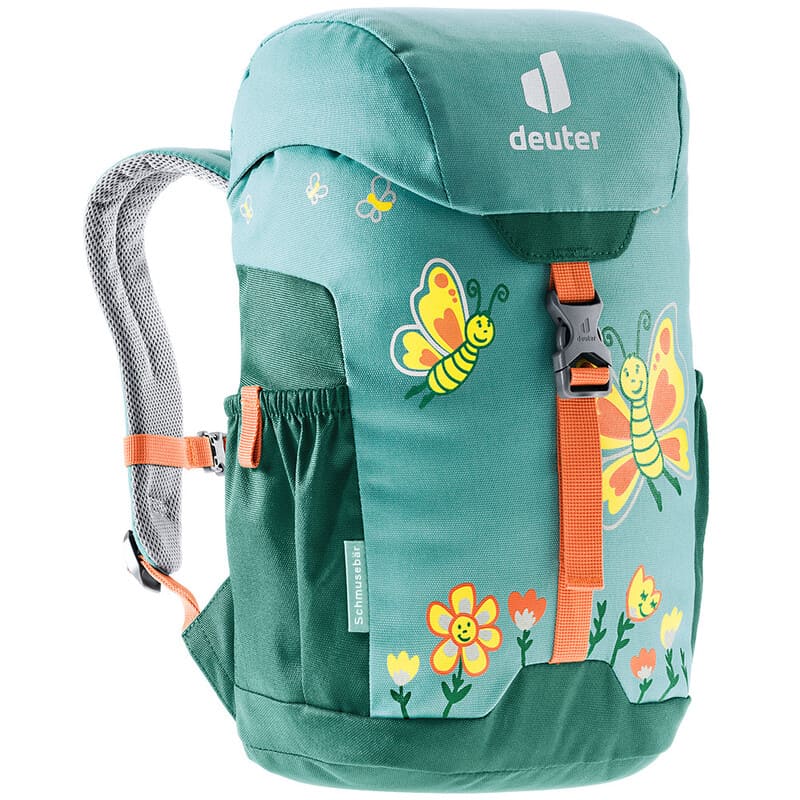 Levně Dětský batoh Deuter Schmusebär tmavě zelený motýl