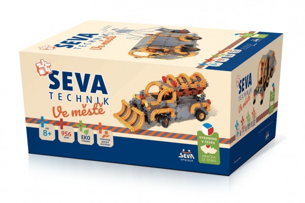 Levně Stavebnice SEVA TECHNIK Ve městě plast 956 dílků