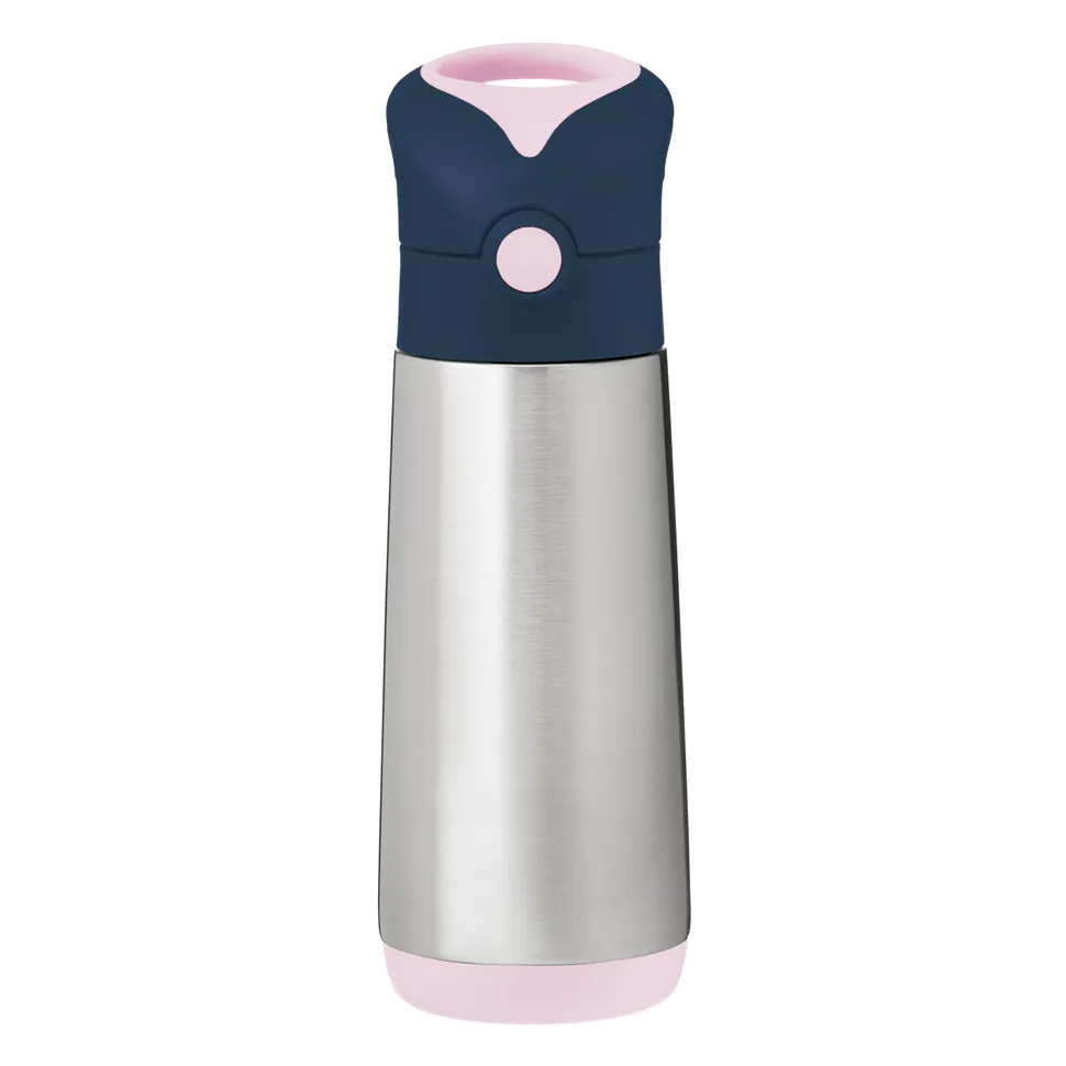 Levně B.Box termoska na pití s brčkem 500 ml – indigo/růžová