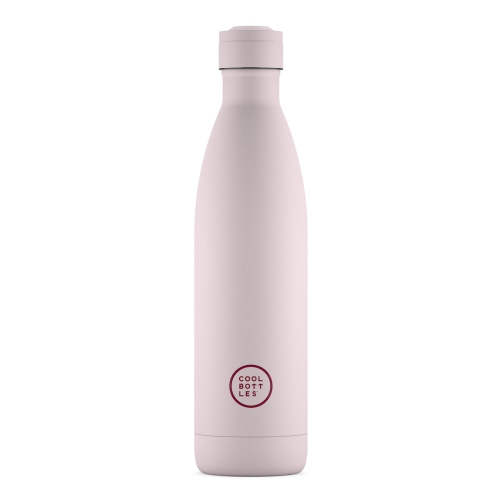 Levně Nerezová termolahev COOL BOTTLES Pastel Pink třívrstvá 750 ml