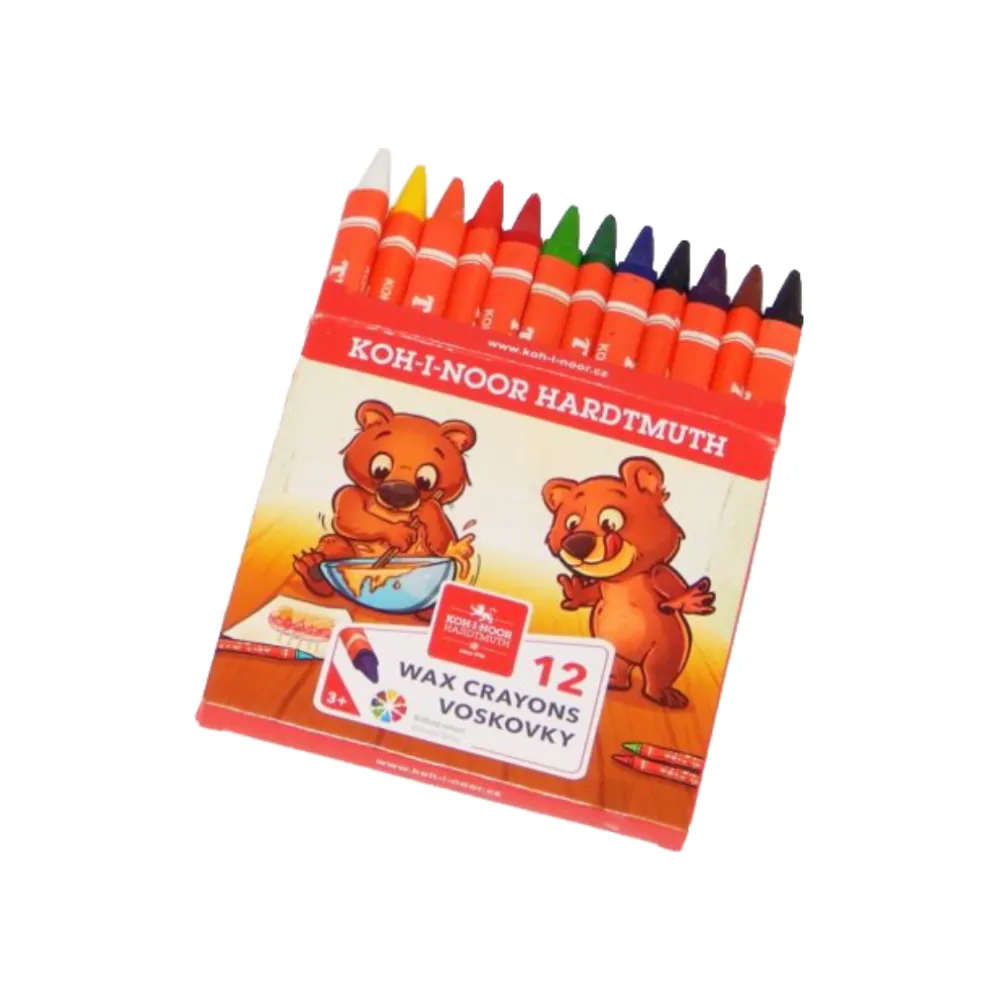 Voskovky Koh-i-Noor – tenké trojhranné, 12 ks