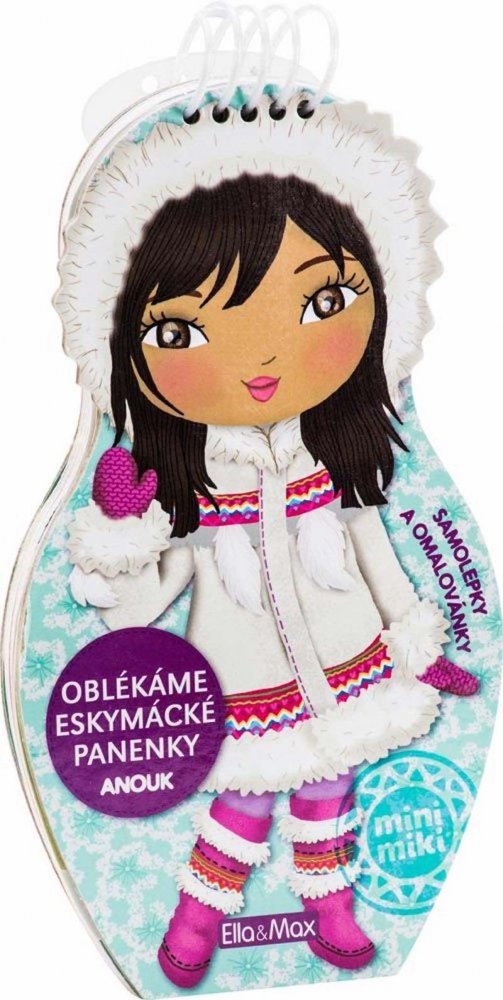 Levně Oblékáme eskymácké panenky Anouk - omalovánky