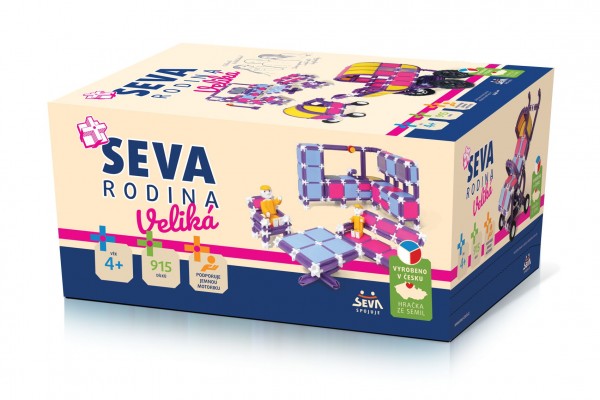 Levně Stavebnice SEVA RODINA Veliká 915 ks