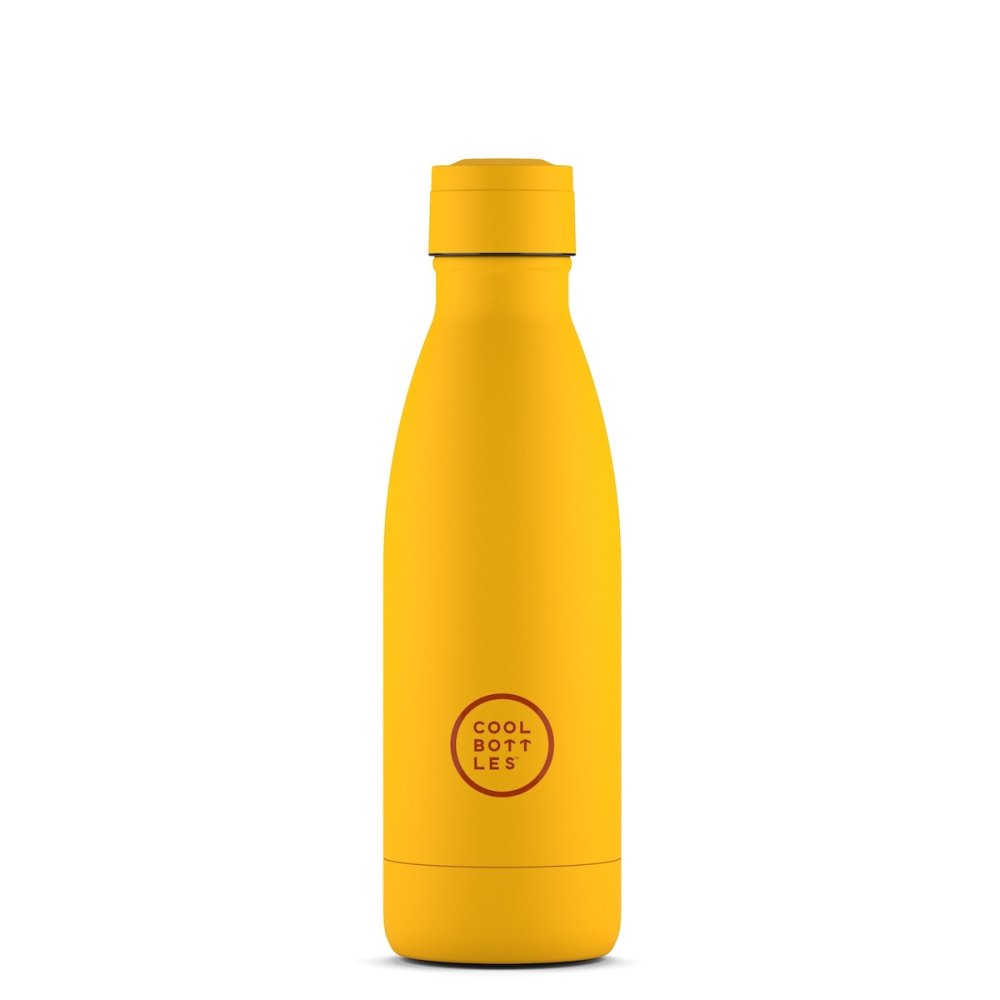 Levně Nerezová termolahev COOL BOTTLES Vivid Yellow třívrstvá 350 ml