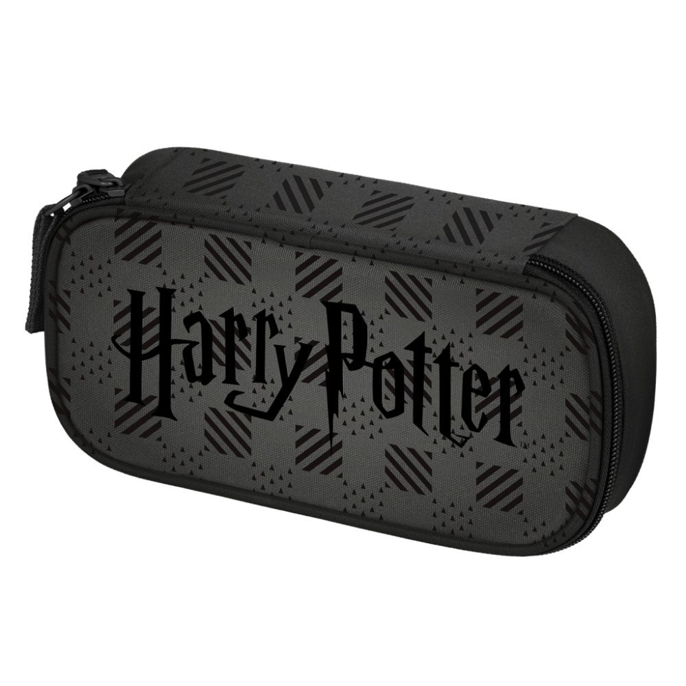 Levně BAAGL Školní penál etue Harry Potter Bradavice černý