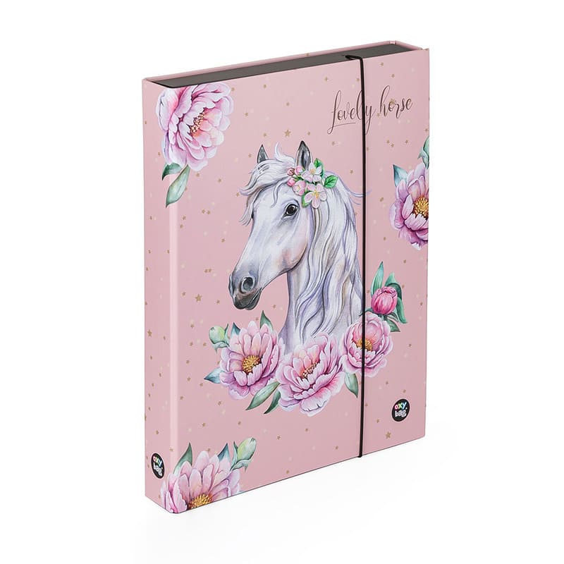 Levně Box na sešity A4 Jumbo Oxybag kůň romantic