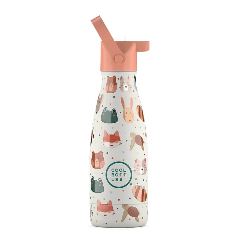 Levně Dětská nerezová termolahev COOL BOTTLES Kids Pet Lover třívrstvá 260ml 3D