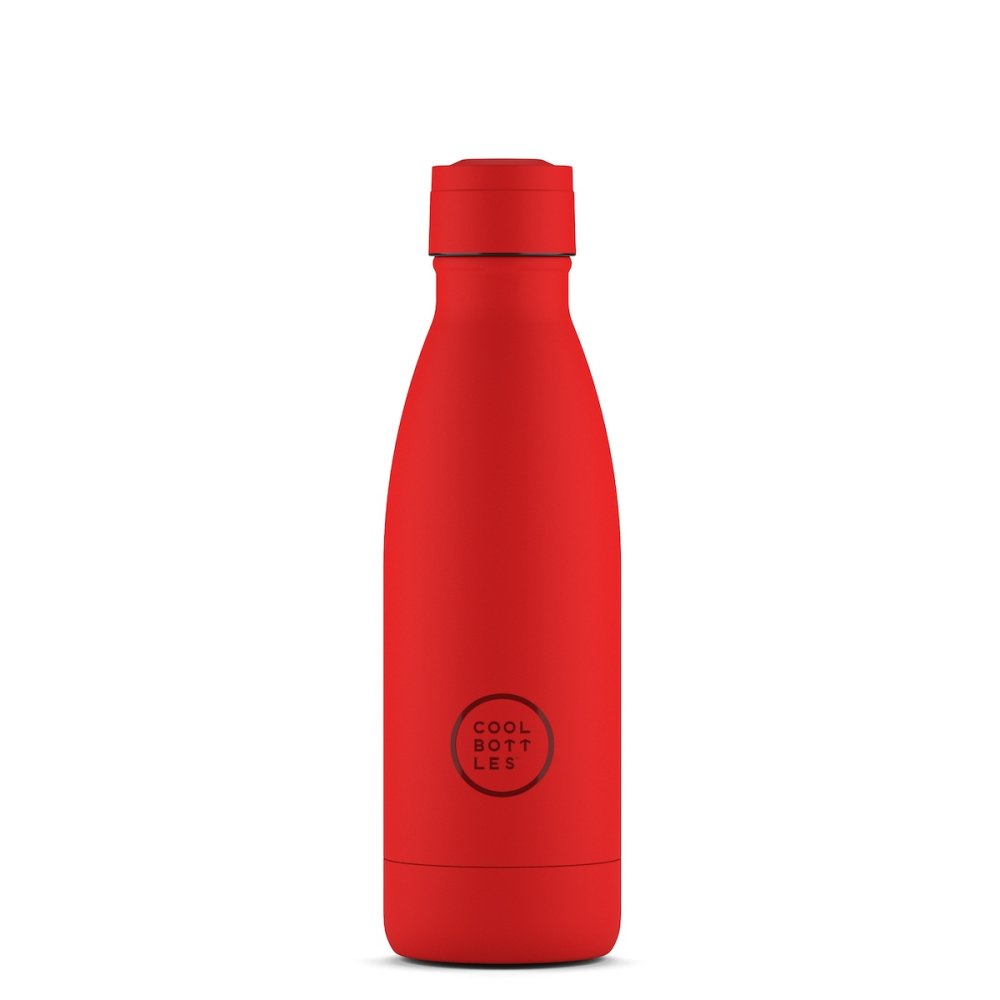 Levně Nerezová termolahev COOL BOTTLES Vivid Red třívrstvá 350 ml