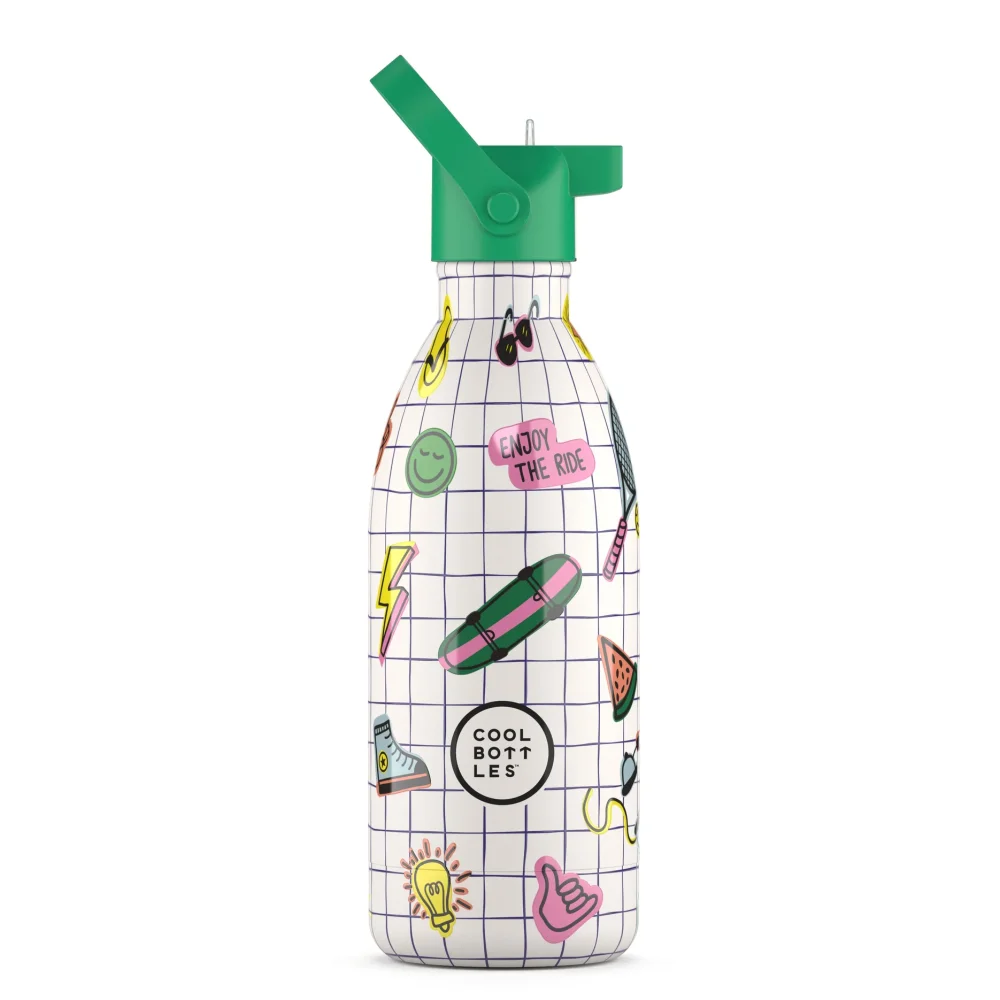 Levně Dětská nerezová termolahev COOL BOTTLES Kids Play Mode třívrstvá 500 ml 3D