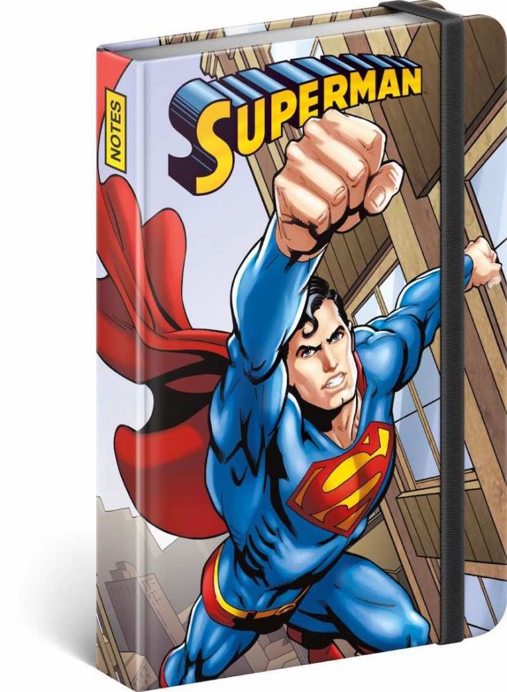 Levně Notes Superman – Day of Doom, linkovaný, 11 × 16 cm