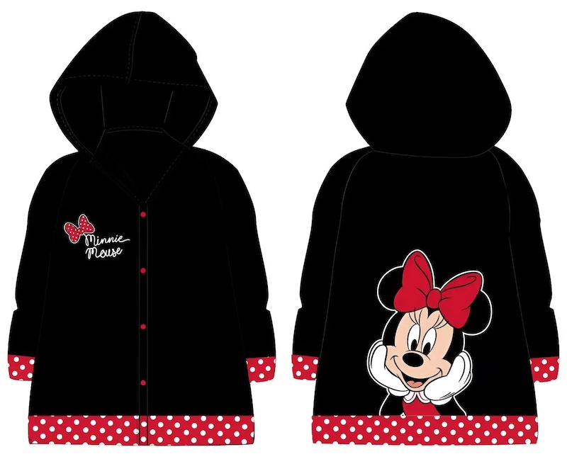 Levně Dětská pláštěnka Minnie černá, 6 - 7 let, 116/122 cm