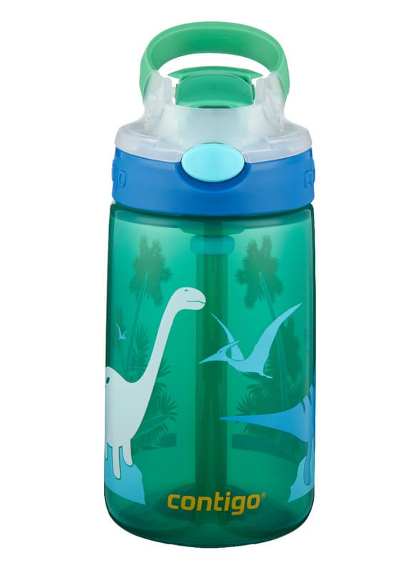 Levně Dětská láhev na pití CONTIGO Autospout James 420 ml - zelená džungle