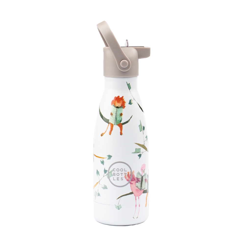 Levně Dětská nerezová termolahev COOL BOTTLES Kids Reading Buddies třívrstvá 260ml 3D