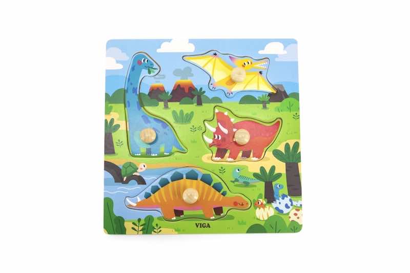 Levně Dřevěná vkládačka - dinosauři Viga