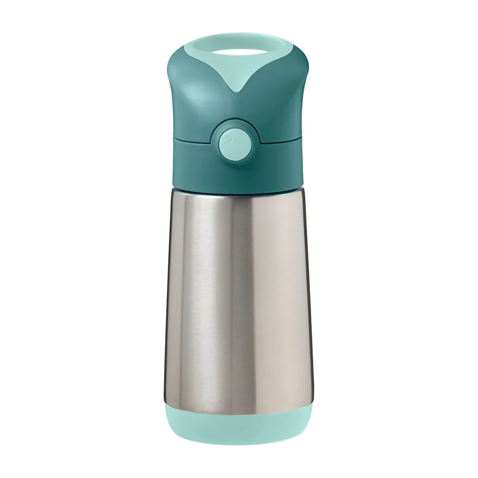 Levně B.Box termoska na pití s brčkem 350 ml – Emerald Forest