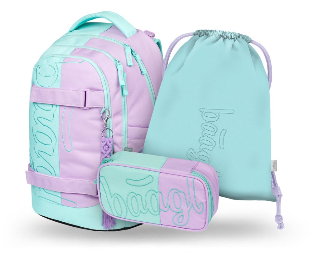 BAAGL SET 3 Skate max Sweet: batoh, penál, sáček
