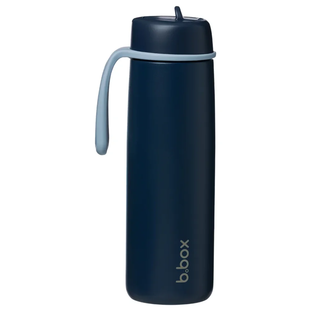 Levně B.Box nerezová termoláhev s brčkem 690 ml - Midnight