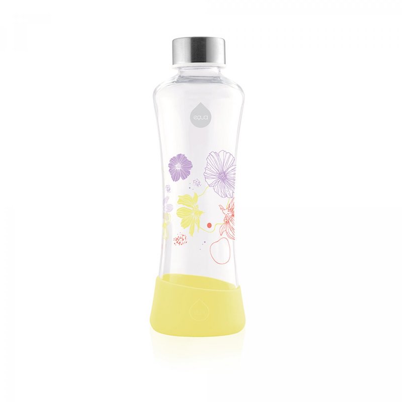 Levně Láhev na pití Equa Squeeze Flowerhead Daisy 550 ml