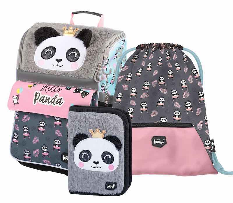 Baagl školní set Zippy Panda I A-8897