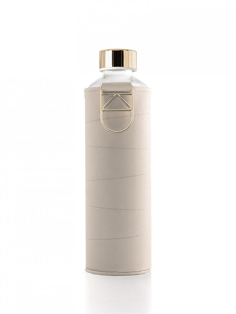 Láhev na pití Equa Mismatch Beige 750 ml s obalem z umělé kůže