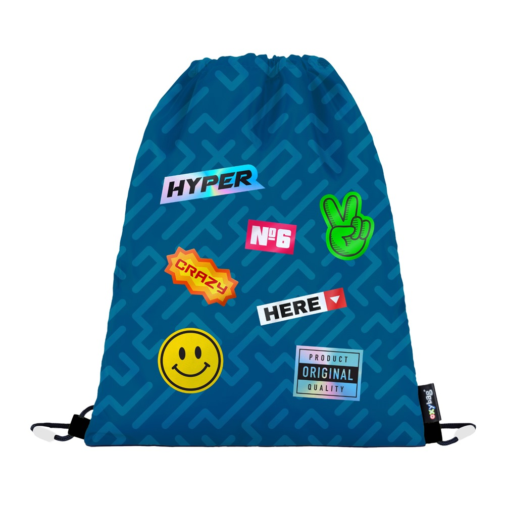 Levně Sáček na cvičky OXY GO Stickers