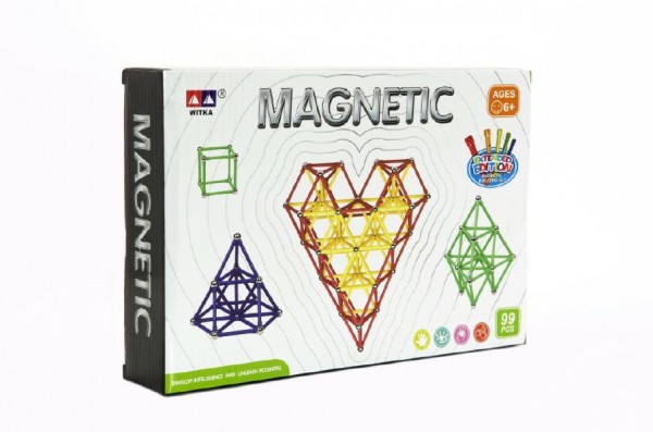 Levně Magnetická stavebnice 99ks Magnetic