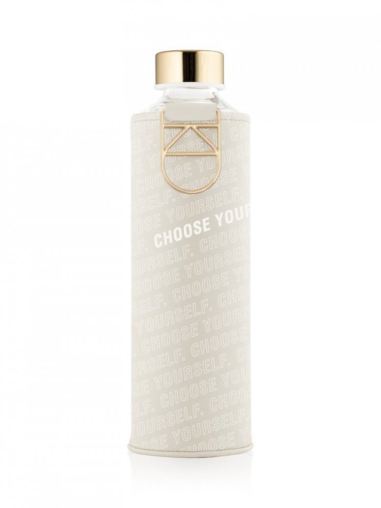 Láhev na pití Equa Mismatch Choose yourself 750 ml s obalem z umělé kůže
