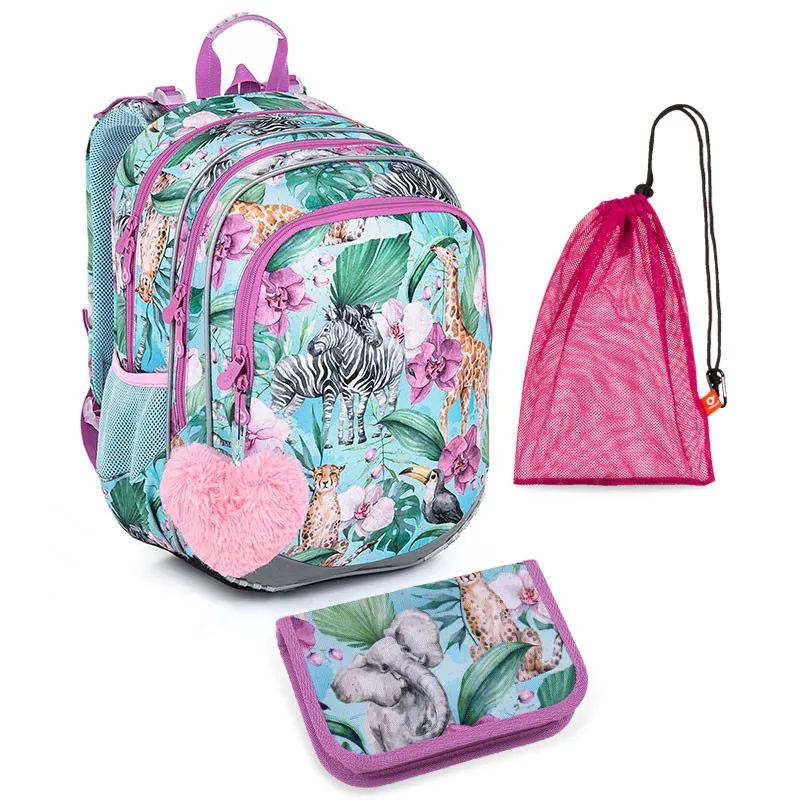 Levně Školní batoh v setu Topgal ELLY 23004 SET MEDIUM