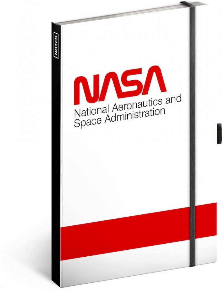 Levně Notes NASA Worm, linkovaný, 13 × 21 cm