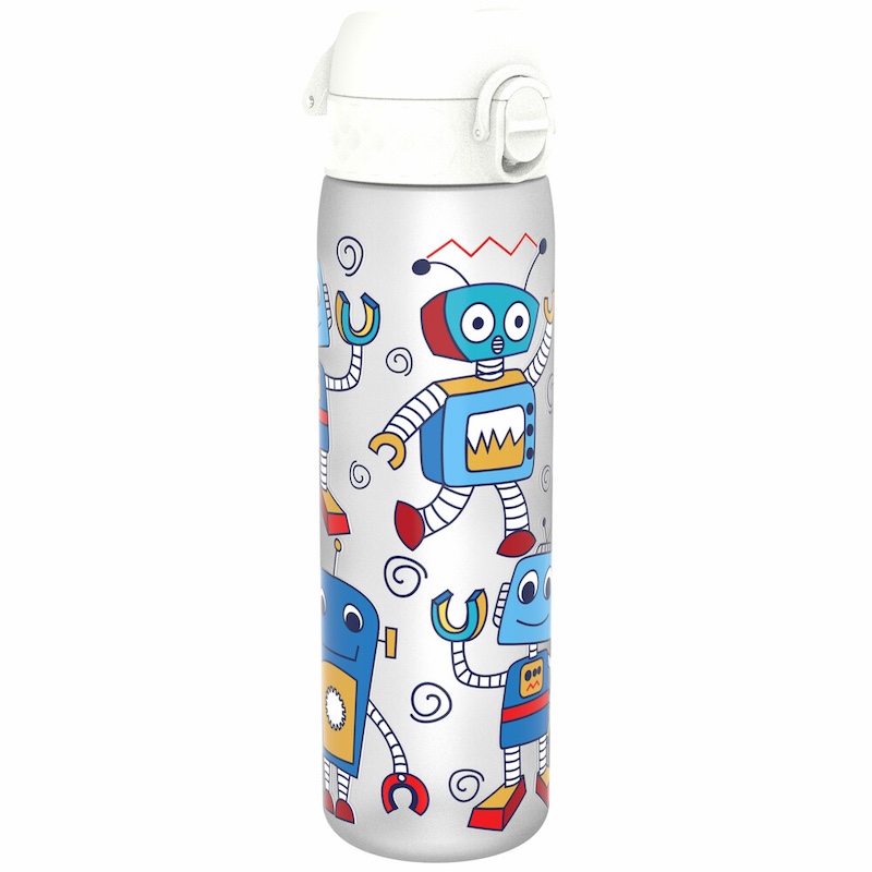 Levně Láhev na pití ion8 Leak Proof Robots 500 ml