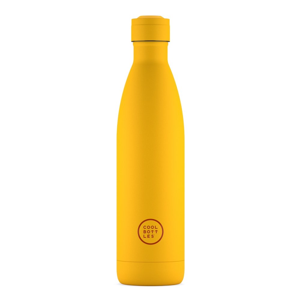 Levně Nerezová termolahev COOL BOTTLES Vivid Yellow třívrstvá 750 ml