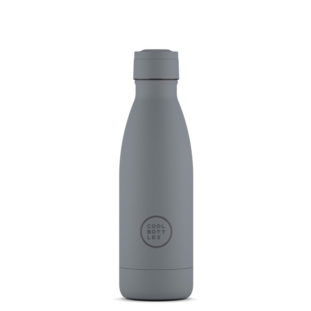 Levně Nerezová termolahev COOL BOTTLES Pastel Grey třívrstvá 350 ml