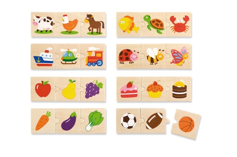 Levně Dřevěné puzzle - třídění dle druhu Viga