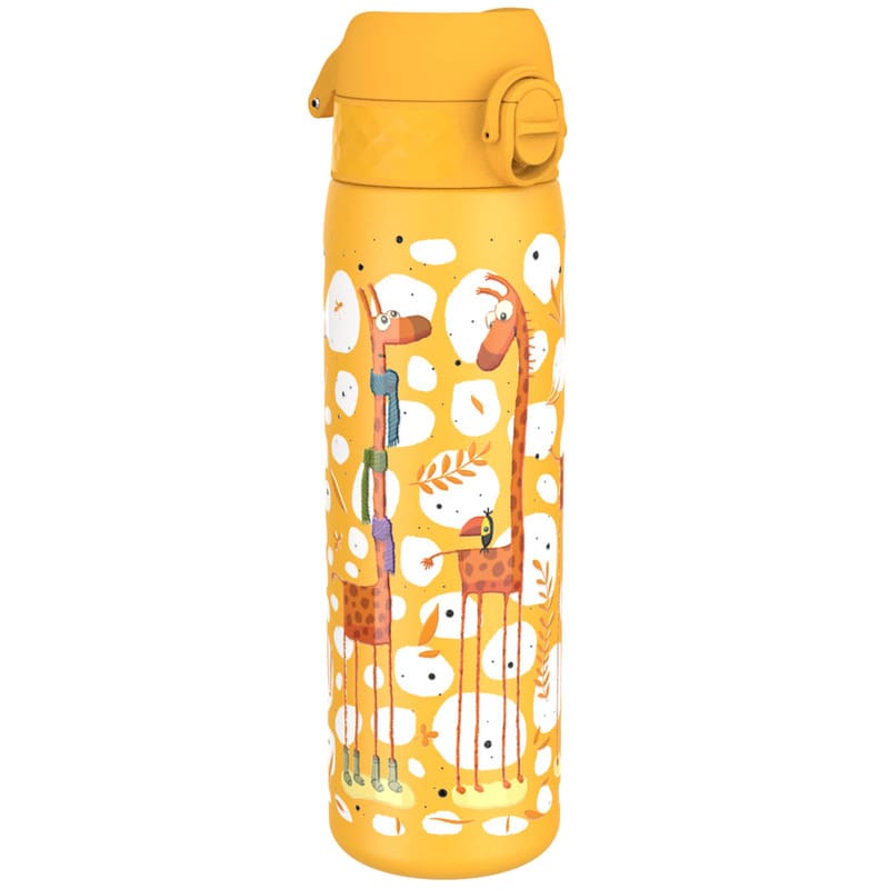 Levně Nerezová láhev na pití ion8 Leak Proof Giraffes 500 ml