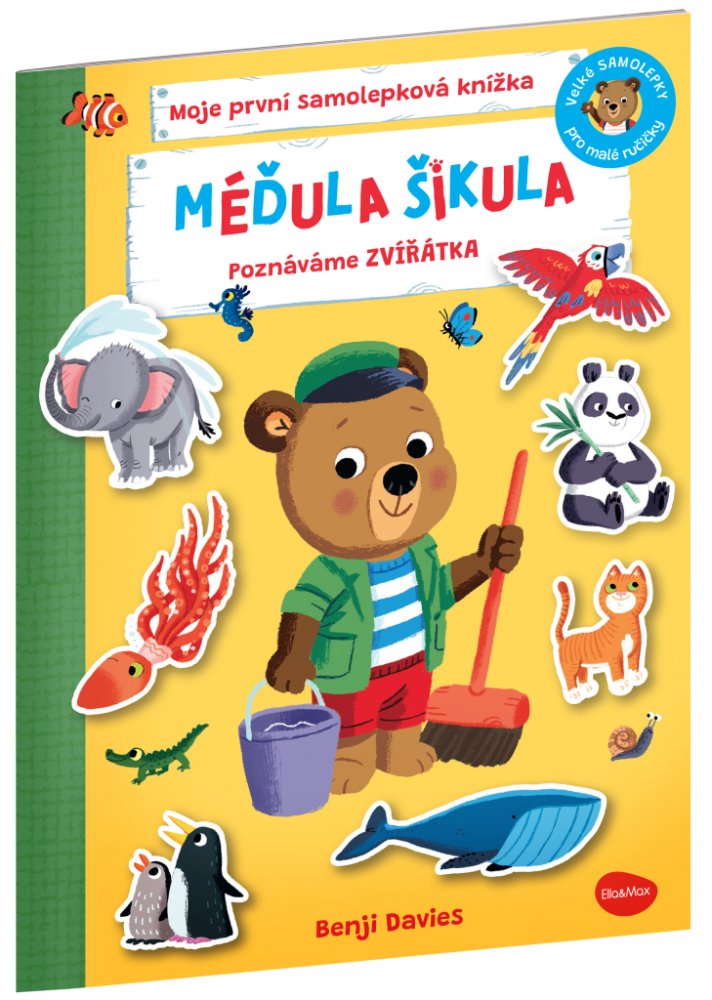 Levně MÉĎULA ŠIKULA: POZNÁVÁME ZVÍŘÁTKA – Samolepková knížka