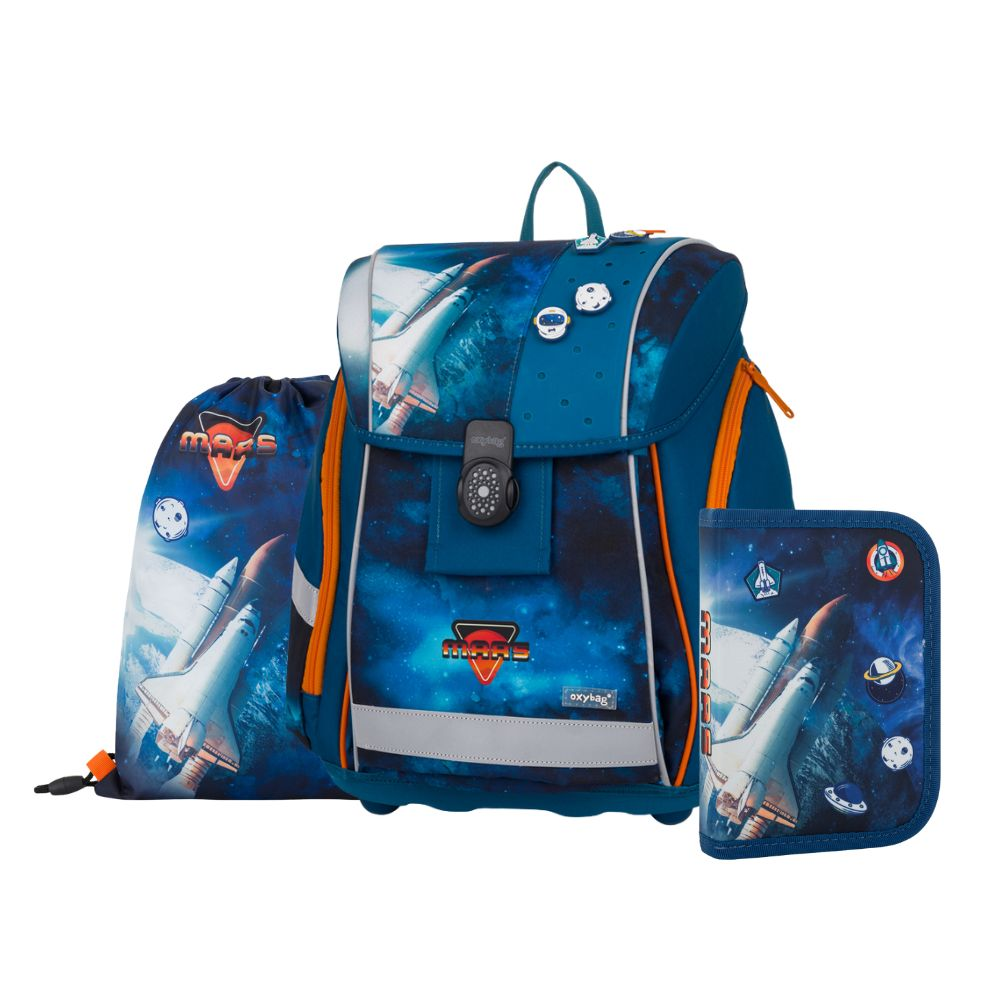 Školní set 3ks Oxybag Premium Light Space + dárek