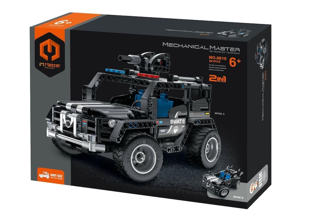 Levně Stavebnice iM.MASTER terénní auto 2v1 plast 391 dílků